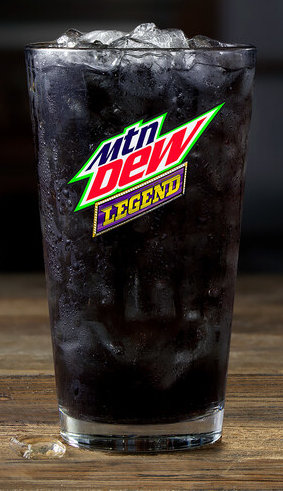 bluish-black Mtn. Dew Legend