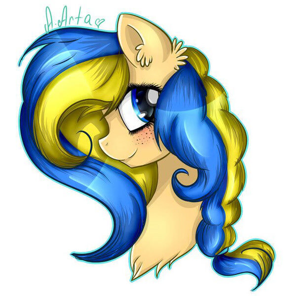 Pony in Ukraine colors