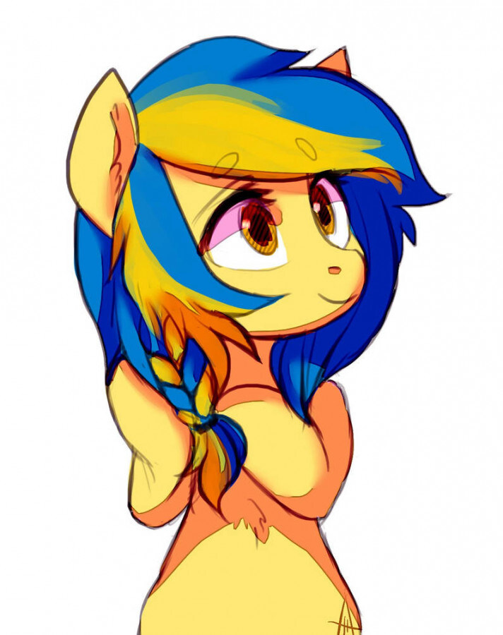 winsome pony in Ukraine colors