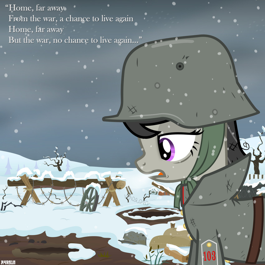 World War I pony lamenting the war