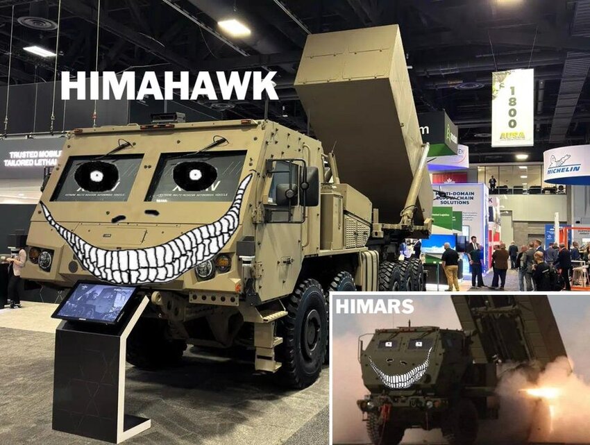 Himahawk, a Tomahawk missile launcher that looks kinda-sorta like the HIMARS.