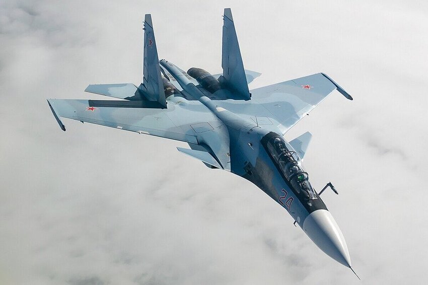 A Russian Su-30 fighter got blown up by Russian air defense.