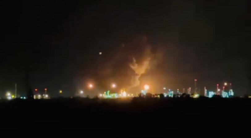 A fire at the only oil refinery in Hungary.