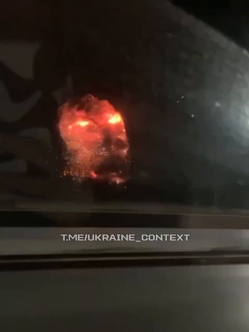 An explosion outside a military base in Cheylabinsk.