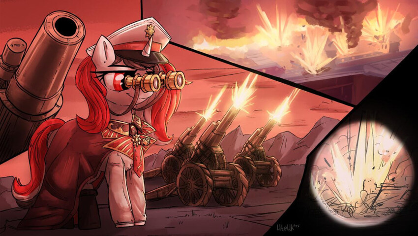 A pony with many howitzers.