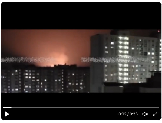 Video about the fire at a rocket plant in Voronezh.