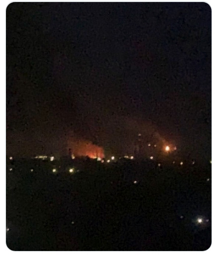 A fire in Ryazan refinery.