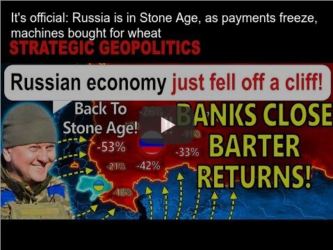 Russia's payments system is falling apart, bartering instead of currency.