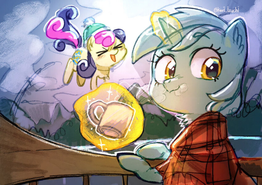 A pony really needs coffee.