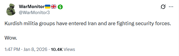 In wider world events, Kurdish militia groups have entered Iran and are fighting security forces.