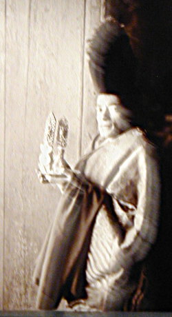 Indian monk wearing a funny hat