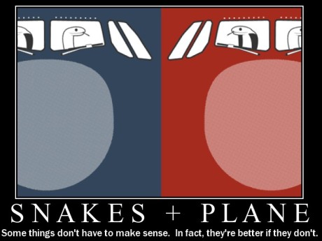 snakes on a plane motivational poster