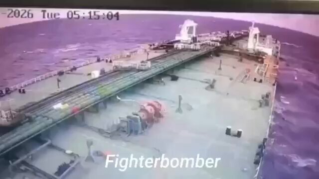 The shadow fleet tanker Delta Harmony was struck by a drone.